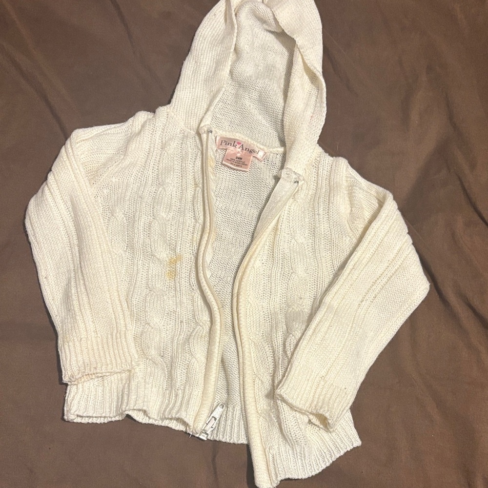 Cozy Cream Hooded Cable Knit Sweater